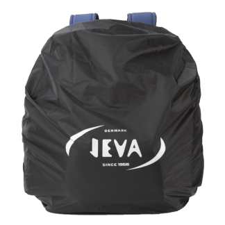sort regnslag med elastik til skoletaske eller rygsæk