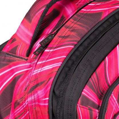 pink rygsæk med stærke kissing-lynlåse
