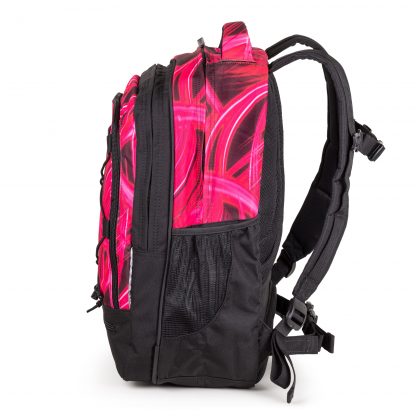 pink rygsæk med store sidelommer